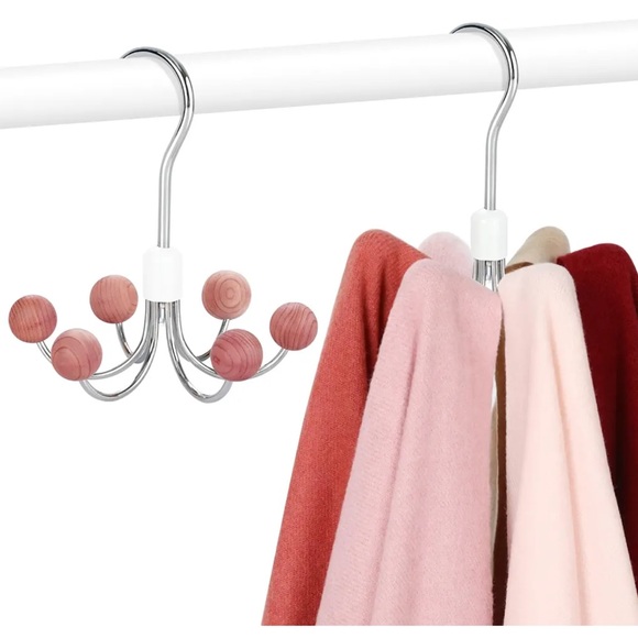 Other - NWT Rotating Hook Hanger with Cedar Balls for multipurpose closet storage